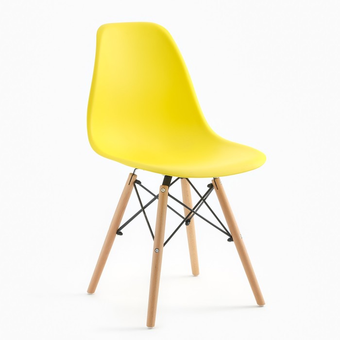 Стул Eames HYH-A304, Желтый стул eames hyh a30 4 пэчворк разноцветный