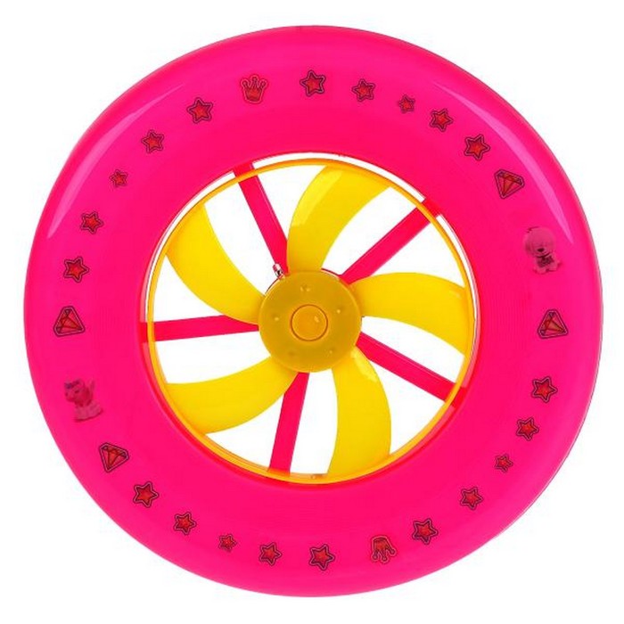 Тарелка летающая, фрисби «Барби», со светом и турбиной тарелка летающая фрисби со светом и турбиной