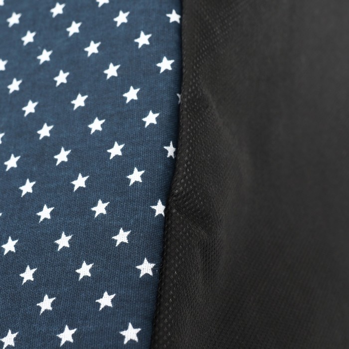 Дом-трансформер Оксфорд, бязь иск. мех, 43 х 43 х 34 см, синий со звездами, 9518199 - фото 81603