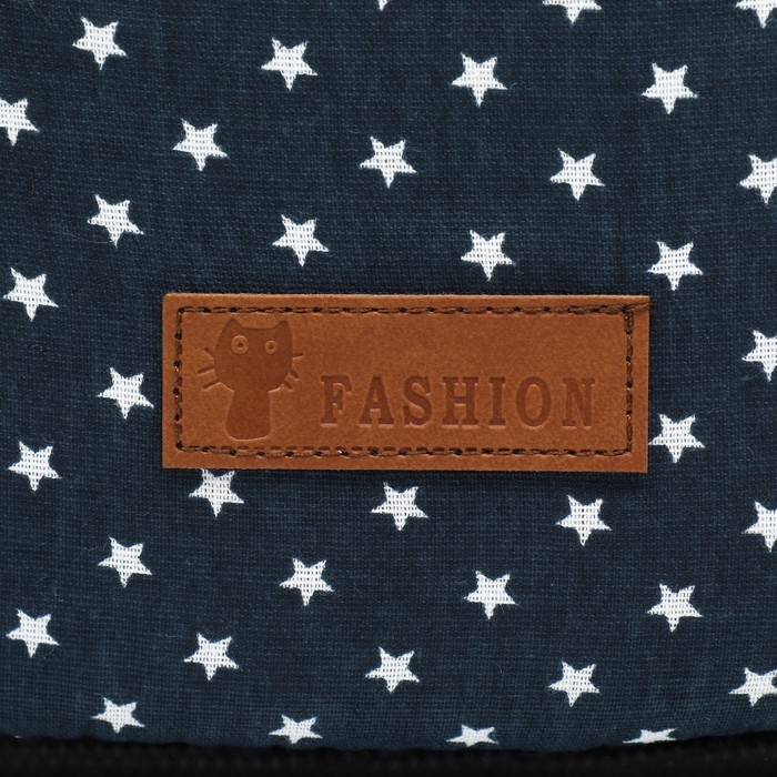 Дом-трансформер Оксфорд, бязь иск. мех, 43 х 43 х 34 см, синий со звездами, 9518199 - фото 81602