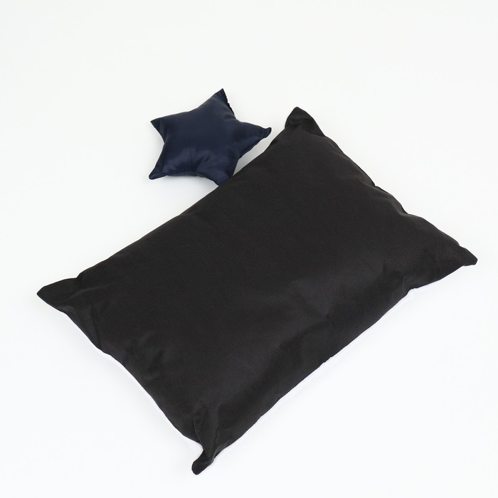Лежанка со звездачками , 50 х 40 х 15 см, подушка из бязи, флиса,