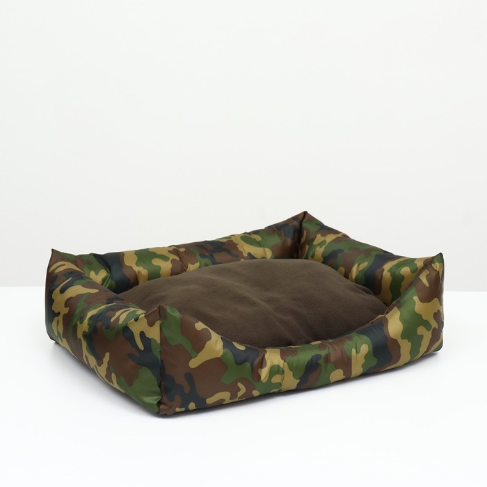 фото Лежанка со съемной подушкой "камуфляж", 45 х 35 х 13 см