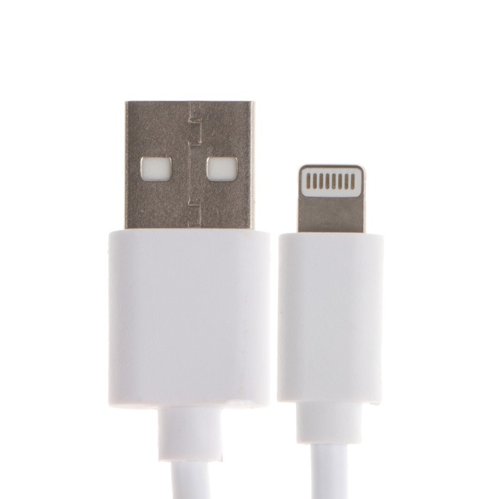 

Кабель Maxvi MC-03, Lightning - USB, 2 А, 1 м, PVC оплетка, белый