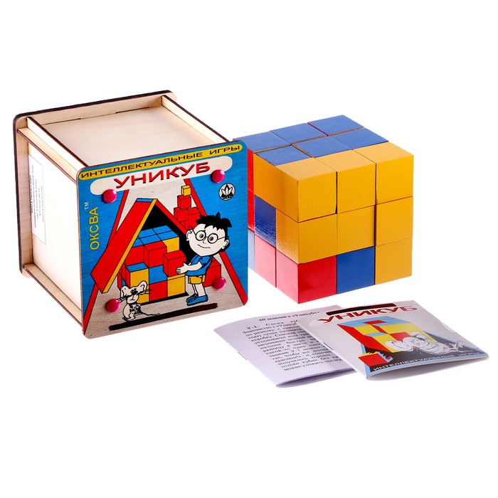 Головоломка «Уни-куб» в коробке головоломка найди совпадения в коробке 44503