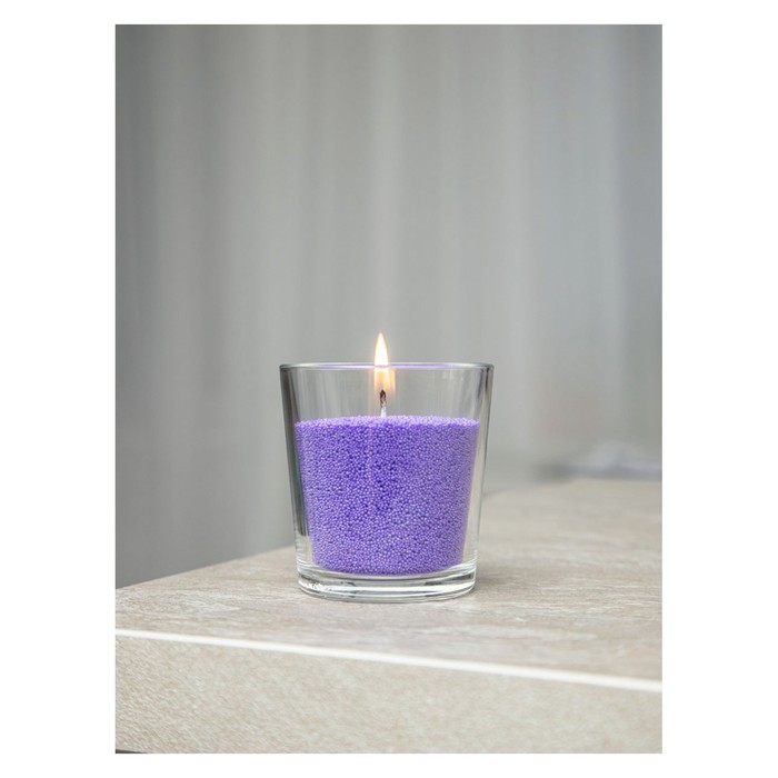 

Свеча в гранулах, цвет сиреневый «RosCandles», 500 г + фитиль