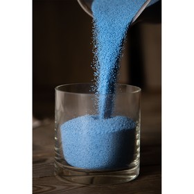 Свеча в гранулах, Цвет синий "RosCandles",  300 гр. + фитиль