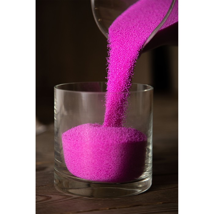 Свеча в гранулах, «Цвет Барби» (розовый) «RosCandles», 300 г + фитиль свеча в гранулах цвет барби