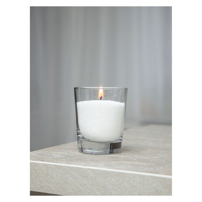 Набор для создания насыпной свечи «Радость» цвет белый