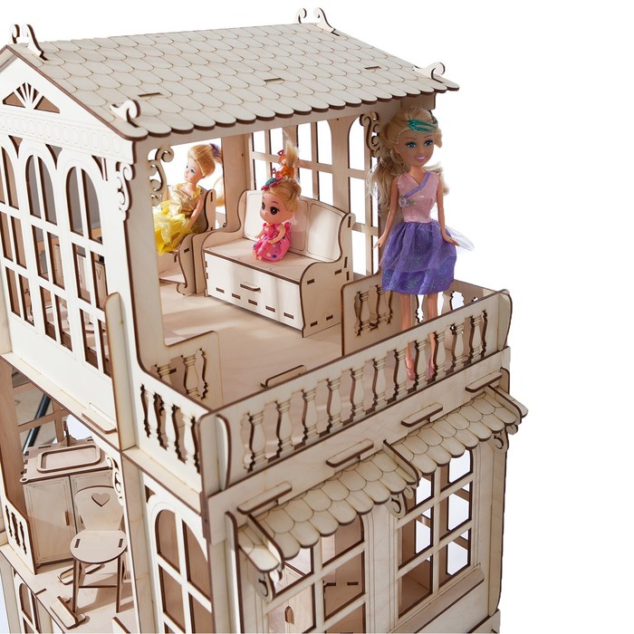 фото Конструктор кукольный «дом 3-х этажный» кубиград