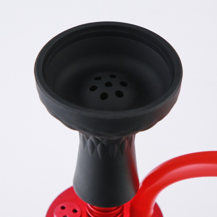 

Кальян Hookah, 27 см, d чаши-7 см, одна трубка, красный