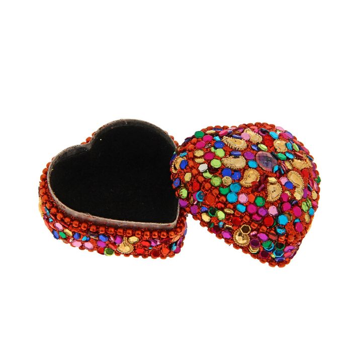 Шкатулка-сердце "Этника - Калейдоскоп"