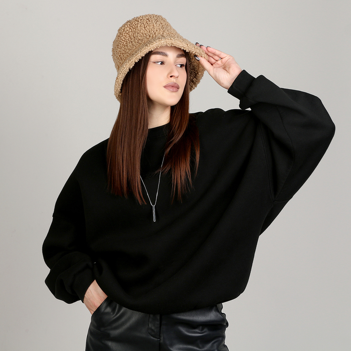 

Панама меховая, цвет бежевый, р-р 56-58 см