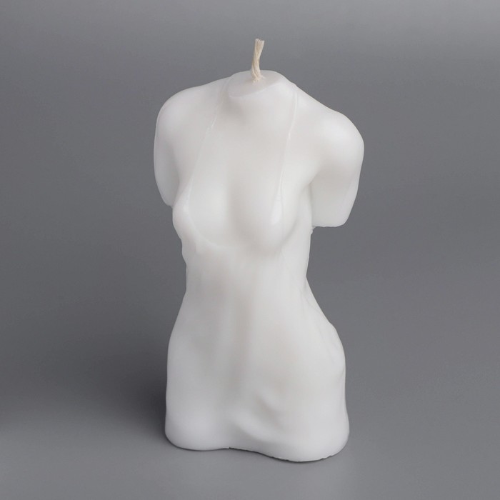 Свеча фигурная "Женский силуэт" в сорочке, 5,5х3,5х10,5 см, белый