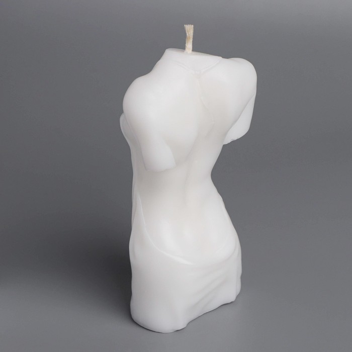 Свеча фигурная "Женский силуэт" в сорочке, 5,5х3,5х10,5 см, белый