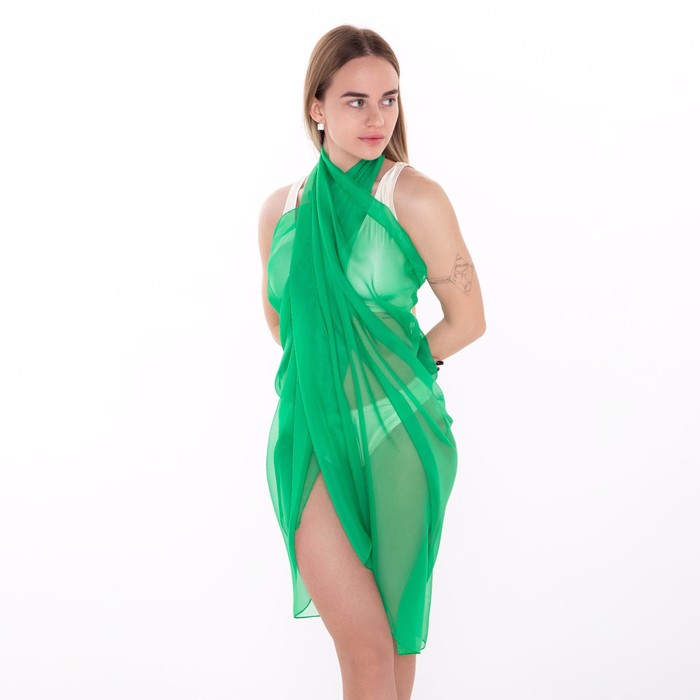 фото Парео женское, цвет зелёный, размер 150х95