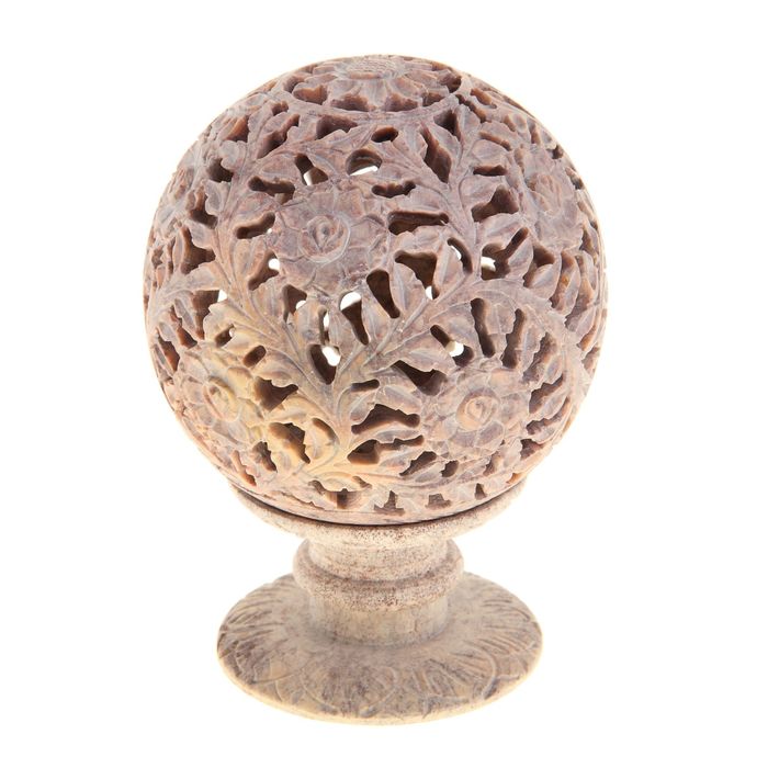 Подсвечник-шар резной "Цветок"