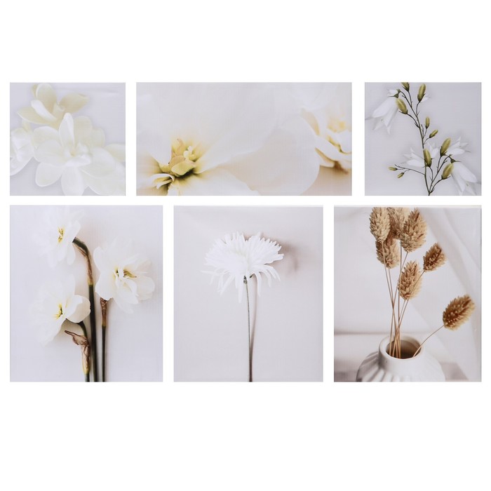 Картина модульная на подрамнике Белые цветы 80*140 см картина модульная на подрамнике орхидея 125 80 см