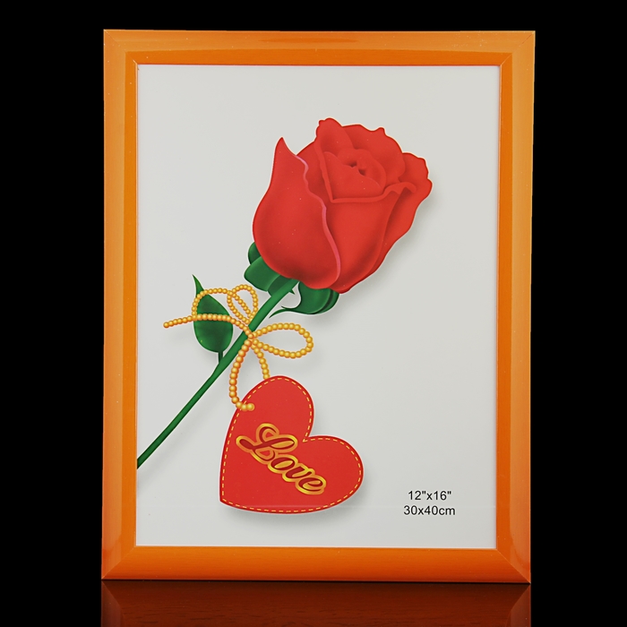 Фоторамка "Глянцевый оранжевый" 30х40 см