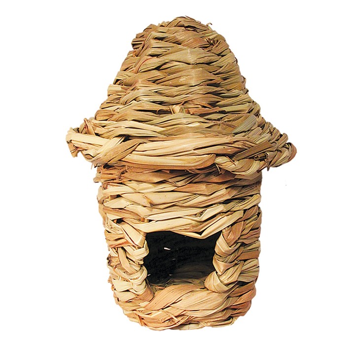 Гнездо-домик Triol NATURAL для птиц из луговых трав, 15 х 20 см