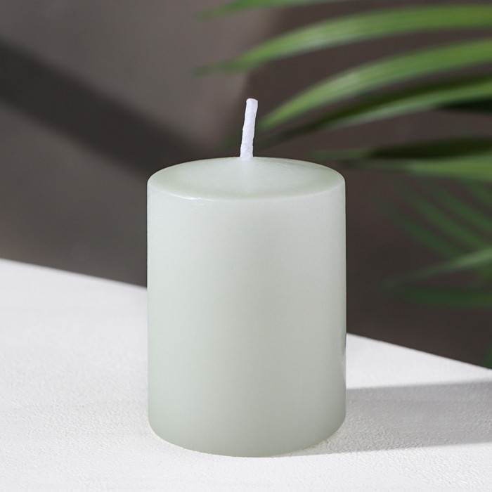 Свеча - цилиндр ароматическая Зелёный чай 4х6 см свеча цилиндр ароматическая орхидея 4х6 см
