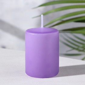 Свеча - цилиндр ароматическая 'Орхидея' 4х6 см Ош