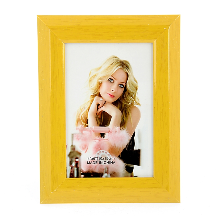 Фоторамка "Глянцевый желтый" 10х15 см