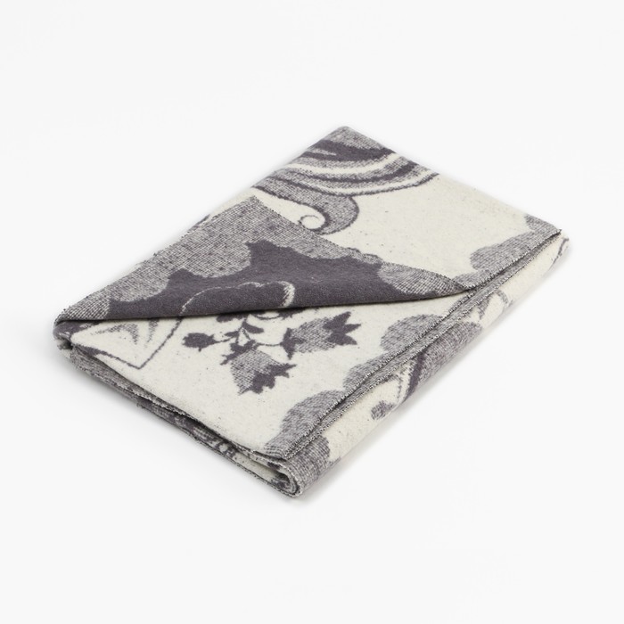 Одеяло байковое Кот в сапогах 100х140см, цвет серый 400г/м хл100%