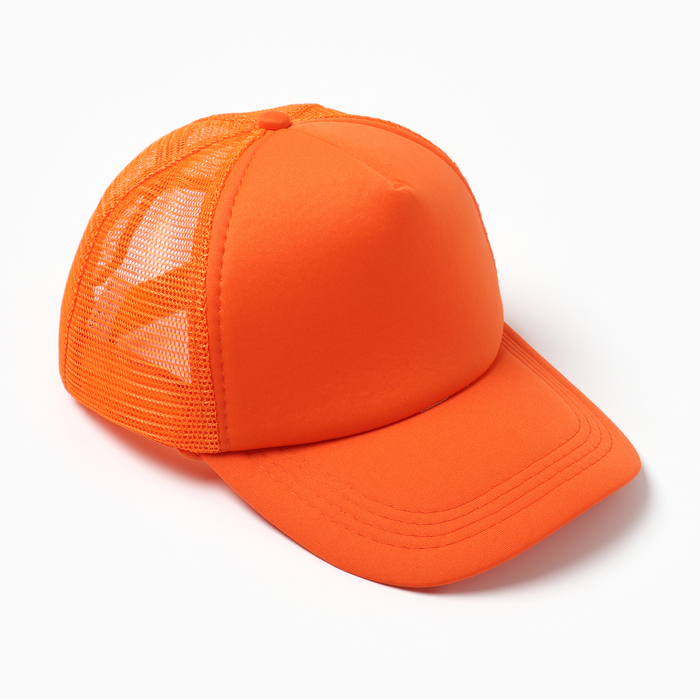 цена Бейсболка, цвет оранжевый, размер 56-58