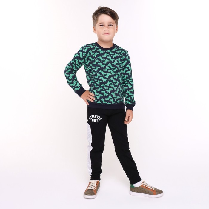 

Брюки для мальчика, цвет чёрный, рост 128 см