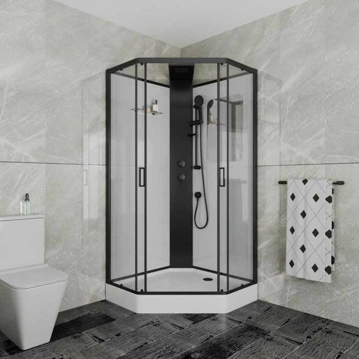 

Душевая кабина GROSSMAN GR251D, 90x90x217 см, низкий поддон 15 см, стекло прозрачное