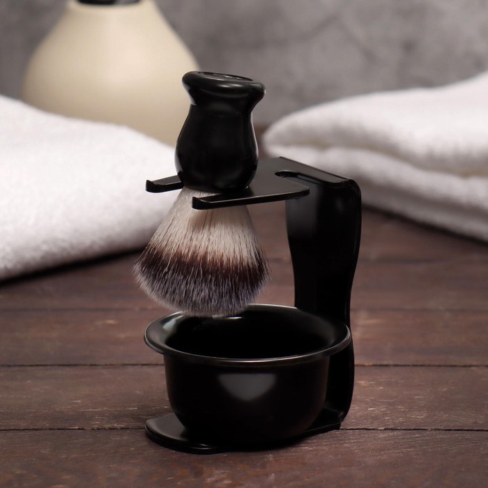 

Набор для бритья «PREMIUM SHAVE», 3 предмета, в картонной коробке, цвет чёрный