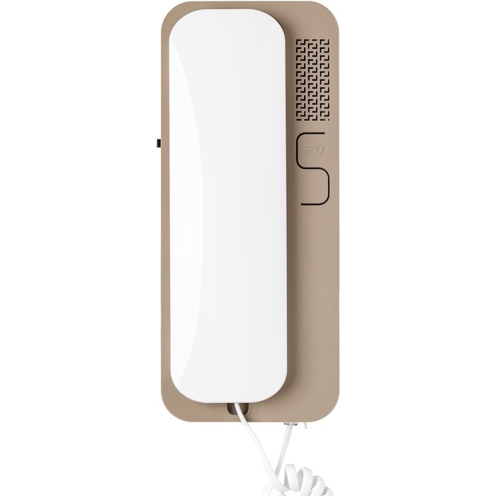 фото Аудиотрубка для домофона unifon smart u, отпирание, громкость, не беспокоить, бело-бежевая cyfral