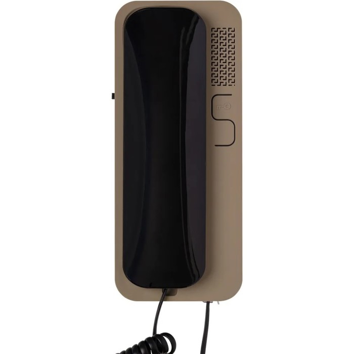фото Аудиотрубка для домофона unifon smart u, отпирание, громкость, не беспокоить, черно-бежевая cyfral
