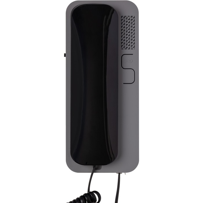 фото Аудиотрубка для домофона unifon smart u, отпирание, громкость, не беспокоить, черно-серая cyfral