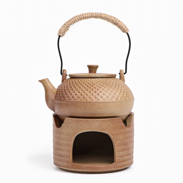 цена Чайник ручной работы для чайной церемонии с чайной плитой, 300 мл