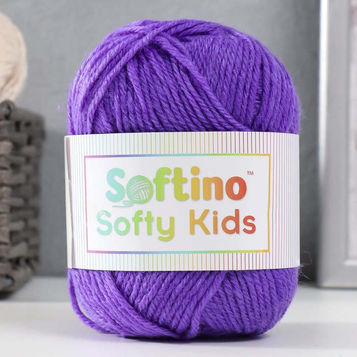 Пряжа 100% акрил Softy Kids 90м ±5м 50 гр цвет сине-фиолетовый пряжа 100% акрил softy kids 90м ±5м 50 гр цвет сине фиолетовый