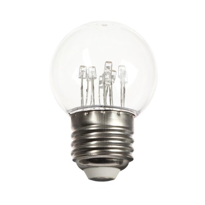 Лампа светодиодная, 9 LED, G45, Е27, 1 Вт, для белт-лайта, т-бел, наб- 10 шт