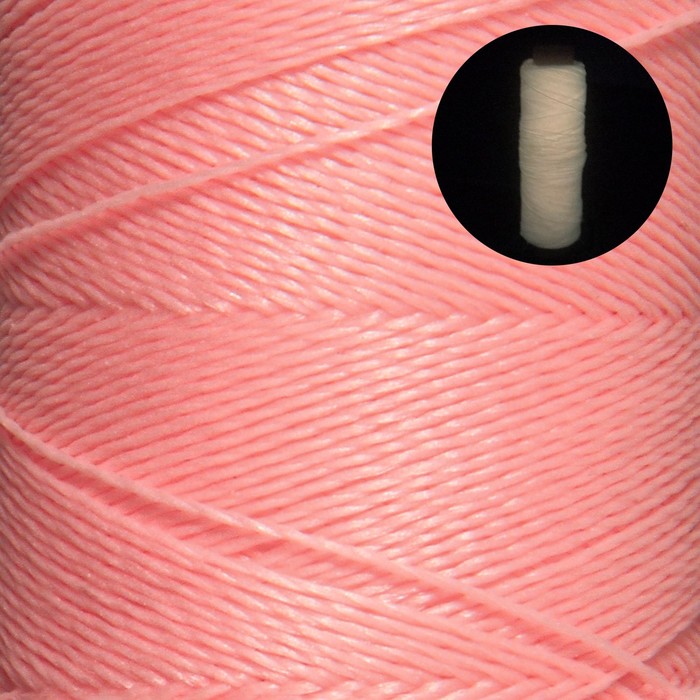 Нитки для вышивания люминесцентные, светящиеся в темноте, 183 м, цвет розовый