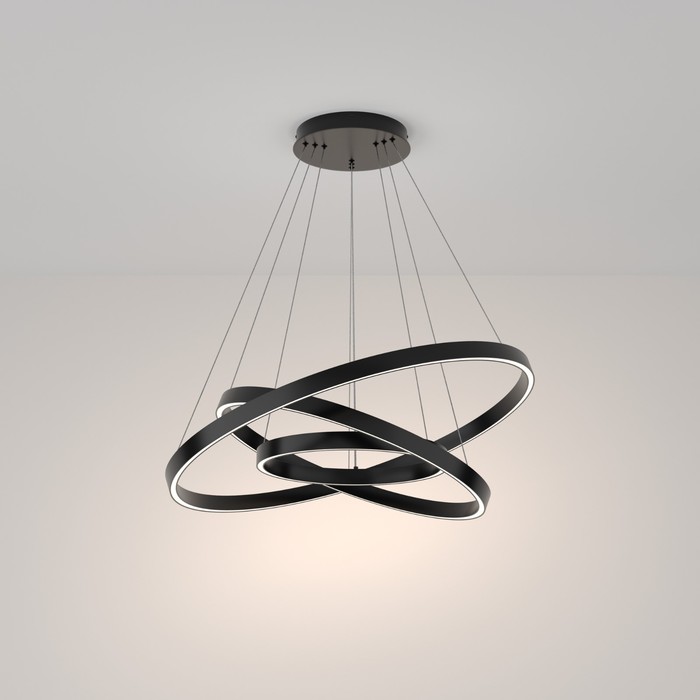 

Светильник подвесной Maytoni MOD058PL-L100B4K, 3хLED, 115Вт, 120х80х120 см, 6100Лм, цвет чёрный