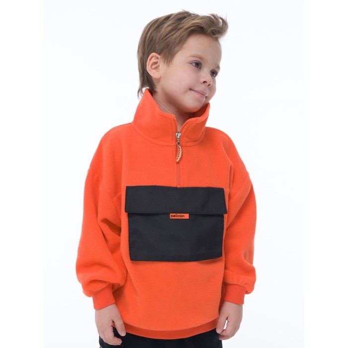Куртка для мальчиков, рост 86 см, цвет оранжевый