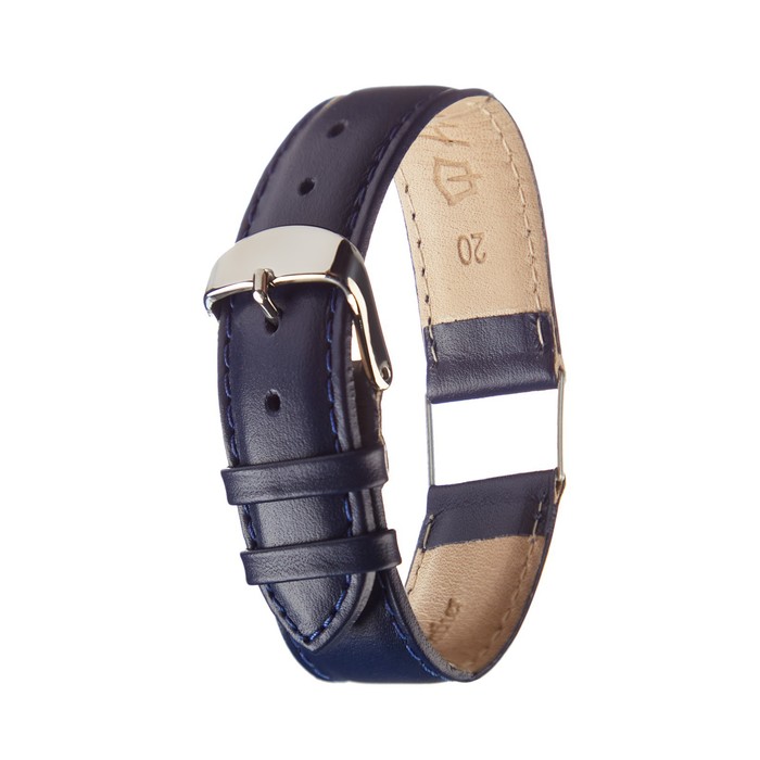 фото Ремешок для часов, мужской, 20 мм, натуральная кожа, синий ardi