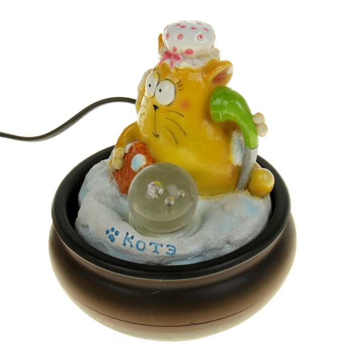 Фонтан-прикол настольный "Котэ", 15,5 х 18 см