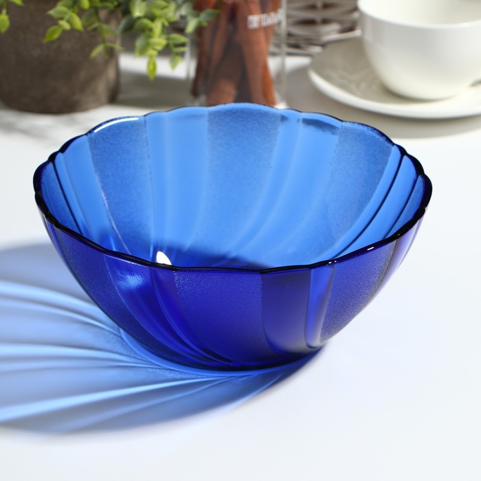 Салатник Sea Brim, d=19 см, стекло, цвет синий тарелка плоская sea brim d 21 см стекло цвет синий
