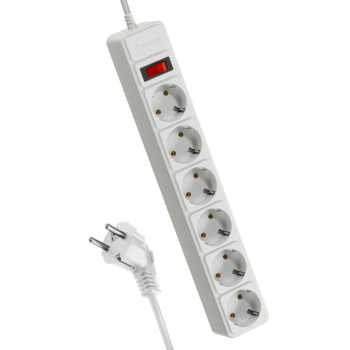 

Удлинитель с сетевым фильтром КОСМОС FKsm3m-6g(W)16A, 6х3м, 16А, IP20