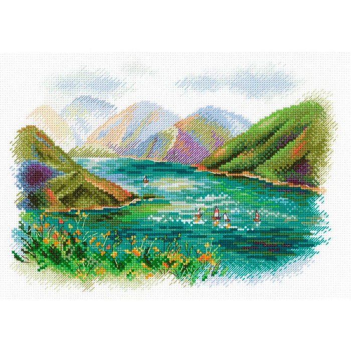 Набор для вышивания «Озеро Кезенойам» набор для вышивания овен 1256 озеро морейн