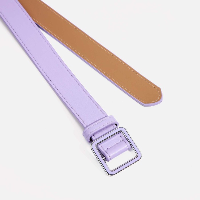 

Ремень женский, ширина 3 см, пряжка металл, цвет сиреневый