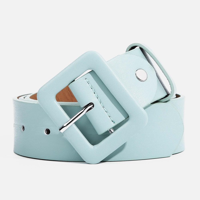 фото Ремень жен 07-01-07-01, 4*0,3*105 см, винт, пряжка под кожу, мята