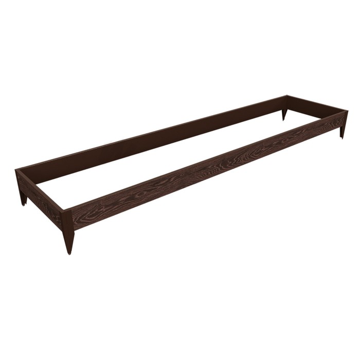 Комплект грядки 1х4 м, высота 20 см, ДПК, цвет венге