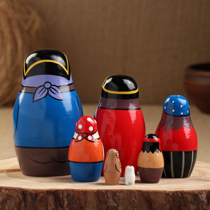 

Матрёшка "Пират", 7 кукольная, 13,5x7x7 см