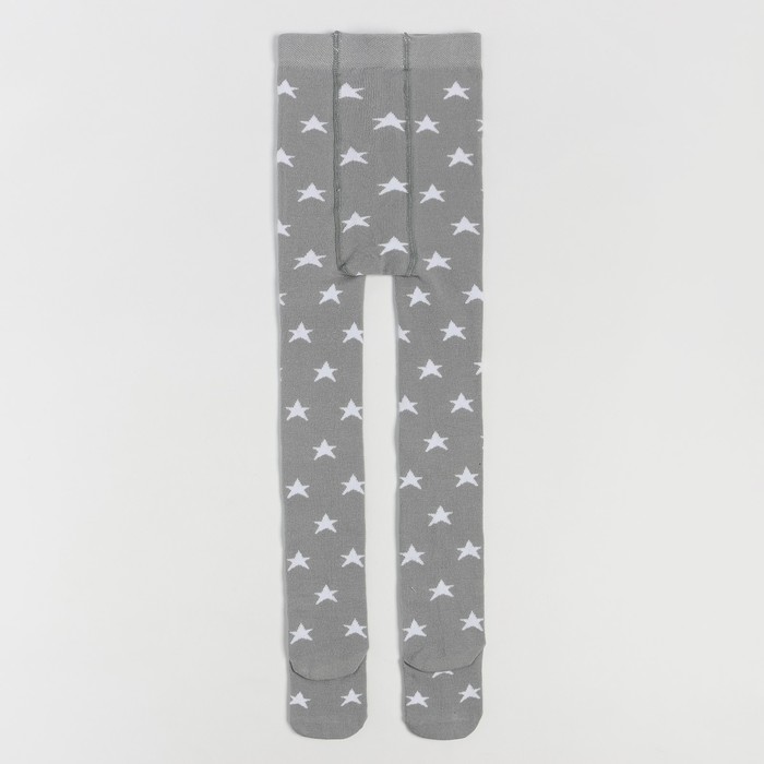 Колготки детские «Звёзды», цвет серый, рост 104-110 9554366